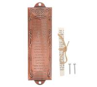 TOGEVAL Mezuzá Pergamino para Puerta de Metal, Accesorio Religioso para Bendición y Protección en Espacios Culturales Hispanos