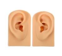 TOGEVAL Modelo de Oreja de Silicona para Perforación Práctica Exhibidor de Pendientes Realista Kit Reutilizable para Joyería y Formación Centros de y Enseñanza