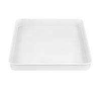 TOGEVAL Molde para Hornear Galletas, Molde para Pizza Cuadrado, Blanco, Acero al Carbono, Superficie Antiadherente, Forma Cuadrada, para Repostería Casera y Cocineros Domésticos Cocina