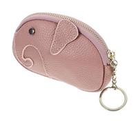 TOGEVAL Monedero Divertido Elefante Pequeño para Mujer Gris Claro Material Duradero Flexible Uso Diario Bolsa Ligera para Monedas y Accesorios