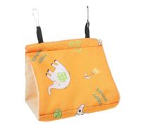 TOGEVAL Nido De Pájaro Cálido Colgante para Jaula De Algodón Medio Amarillo Sin Orificio Hamaca De Invierno para Periquitos y Loros Suministros para Aves Interiores