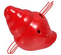 TOGEVAL Ocarina De Cerámica Portátil De 6 Agujeros En Dó C, Diseño Forma Caracola Roja, Instrumento Musical Para Principiantes y Estudiantes, Adecuado Para Viajes y Práctica Educativa