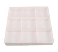 TOGEVAL Organizador de Cajones Ajustable para Tocador Caja de Almacenamiento de Maquillaje de Plástico 3 Compartimentos Expansión Lateral 39X5X265 CM Adecuado para Organizar