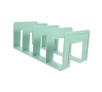 TOGEVAL Organizador de Libros para Escritorio con Compartimentos Separador de Libros Seguro y Robusto con Esquinas Redondeadas Soporte Resistente sin Montaje para Oficina y