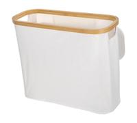 TOGEVAL Organizador papel higiénico baño: cesta beige de tela Oxford, plegable con tapa, para baño y dormitorio, diseño simple y moderno