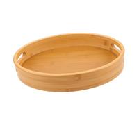 TOGEVAL Paleta De Madera Ovalada Bandeja para Aperitivos y Servir Postres para Desayuno Salón o Cocina Bandeja De Té Vintage