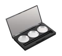 TOGEVAL Paleta De Sombras De Ojos Vacía y Caja De Rubor Recargable 1 Unidad Tamaño Rectangular Compacto Ranura Para Brochas Maquillaje Mujer Viaje