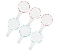 TOGEVAL Paletas de Pizarra Blanca Borrable Seco 15×25 CM 6 Piezas Marcador Manual Paletas Lado para Puntuación y Votación Juegos y Competiciones