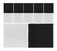 TOGEVAL Paños de Limpieza de Algodón Terciopelo Reutilizables para Gafas E Instrumentos Musicales 20 Unidades en Negro y Gris Claro Suaves Pelusa para Pulir Pianos Guitarras y Violines