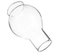 TOGEVAL Pantalla de Vela de Vidrio Transparente Tubular Extremos Abiertos, Cubierta Protectora Antiviento para Candelabros, Accesorio Decorativo para Hogar y Velas Decorativas