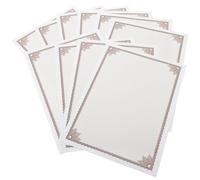 TOGEVAL Papel Interior para Certificados Tamaño A4 10 Unidades en Blanco para Diplomas y Cartas de Nombramiento en Ceremonias