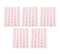 TOGEVAL Parches para Granos en Forma de Estrella 5 Unidades Rojas Adhesivos Invisibles y Portátiles para Piel Limpia Compatibles Maquillaje Reducción de Manchas Oscuras y Cicatrices