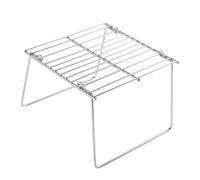 TOGEVAL Parrilla Plegable de Acero Inoxidable Mini Rejilla Portátil para Barbacoa al Aire y Duradera para Camping y Picnic