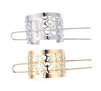 TOGEVAL Pasadores Para Cabello Diseño Chino Clásico 2 Piezas Metal Hierro Brillo Dorado y Plateado Decoración Moño Mujer Elegante Accesorios Tradicionales Para Peinado Diario