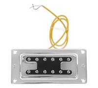 TOGEVAL Pastilla de Doble Bobina para Guitarra Eléctrica, Humbucker de Mástil de 50 Mm, Cubierta de Cobre Cromada, Alta Compatibilidad para Reparación y Actualización de Instrumentos