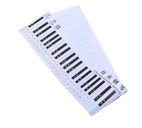 TOGEVAL Pegatina y Anti-tinta de 88 Teclas para Teclado de Piano en Pvc Rojo Diseño 1:1, Espaciamiento Razonable para Práctica de Piano y Enseñanza para Principiantes