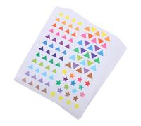 TOGEVAL Pegatinas Autoadhesivas de Ubicación para Mapas 30 Hojas, Etiquetas Triangulares Corazón Reposicionables, Multiformas para Planificación de Viajes, Oficina y Aula,