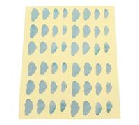 TOGEVAL Pegatinas de Diapasón para Guitarra Forma de Nube Plateada Adhesivos Decorativos Resistentes para Guitarra Eléctrica y Ukelele Personalización Musical Duradera