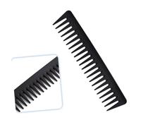 TOGEVAL Peine Cabello Peinado Hacia Atrás 1 Unidad Peine Vintage De Dientes Anchos Negro Antiestático Para Hombres Uso Profesional En Peluquería y Secado Secador