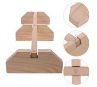 TOGEVAL Percha para Loros y Gallinas de Madera Natural Multifuncional, Soporte para Pollitos Tamaño Mediano, Accesorio Seguro para Entrenamiento y Jaulas de Aves Domésticas