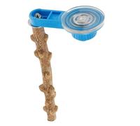 TOGEVAL Percha para Ventosa De Madera Soporte para Pájaros De Ventana para Domésticos Accesorio para Pájaros De Uso Diario