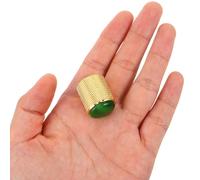 TOGEVAL Perillas para Guitarra Eléctrica Metálicas Ojo de Gato Verde Juego de 3 Perillas de Potenciómetro Giratorias para Control de Volumen y Tono Accesorios para Guitarra Uso