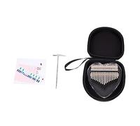 TOGEVAL Piano De Pulgar De Cristal Transparente Mini Kalimba De Diseño De Corazón Juguete Musical Para Principiantes Para Entretenimiento Familia y Educación Musical