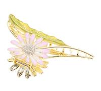 TOGEVAL Pinzas Cabello Forma De Margarita Grandes Moradas, Clip Metálico De Garra Para Mujeres, Accesorio Flores Pelo, Adecuado Para Recogidos y Uso Diario