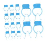 TOGEVAL Pinzas Nasales Para Detener Hemorragias 16 Piezas Tamaño Mediano Clips De Fijación Efecto Respiración Controlada Para Uso Doméstico y Deportivo Color Azul