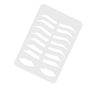 TOGEVAL Plantilla para Dibujar Cejas Acrílica 1 Unidad Molde Práctica Tamaño Medio Multifuncional para Maquillaje Profesional y Microblading Uso Facial