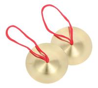 TOGEVAL Platillos de Dedo de Aleación para 9 Cm, Par de Instrumentos Musicales de Percusión Manual, Ideales para Educación Musical Infantil y Actividades Recreativas