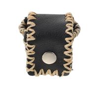 TOGEVAL Porta Tizas para Taco de Billar Negro de Cuero PU, Estuche Portátil 3,5x3,5x3,5 Cm Clip para Fijación Rápida, Bolsa Resistente al Polvo y Humedad para Juego de Billar y Snooker