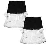 TOGEVAL Protector de Lluvia para Luces de Escenario y Luces Par, Funda Transparente de 2 Piezas para Eventos al Aire Libre y Conciertos