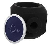 TOGEVAL Protector de Micrófono Absorbente de Sonido Azul Octogonal, Funda de Esponja Engrosada para Micrófono, Cubierta Aislante Acústica Ligera y Práctica para Transmisión y Grabación