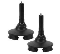 TOGEVAL Puntas Antideslizantes para Bastón Redondas de Caucho Diámetro Interior 19 MM 2 Unidades Base Estable Cuatro Patas Funda Protectora para Muletas y Andadores Accesorio para