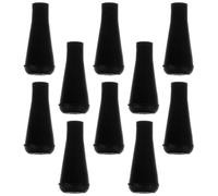 TOGEVAL Puntas de Flecha de Goma de 6 Mm para Práctica de Tiro, Color Negro, 10 Unidades, Recambio Seguro para Flechas de Madera, Fibra de Vidrio y Carbono