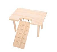 TOGEVAL Rampas De Madera para Hámsters y Cobayas Plataforma Decorativa con Práctico Juguete para Ejercicio y Entretenimiento De Roedores