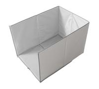 TOGEVAL Recinto Plegable para Caja de Arena de Gato 62x43 Cm Protector de Tres Lados Alta Barrera contra Orina para Viajes y Uso Doméstico