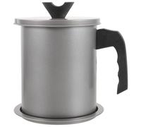 TOGEVAL Recipiente Para Aceite Colador De Acero Inoxidable 1,7 L, Filtro De Malla Fina Extraíble, Almacenamiento Anti-goteo Para Cocina Doméstica y Fritura