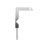 TOGEVAL Regla para Hacer Portadas de Libros, Regla Guía para Cubiertas de Encuadernación de Acero Inoxidable Plata, Posicionamiento Preciso y Seguridad, para Scrapbooking y Manualidades