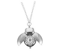 TOGEVAL Reloj De Bolsillo Colgante Vintage Escarabajo Diseño Metálico Resistente Cadena Plata Hombres Accesorios Casual Diario Tamaño Único