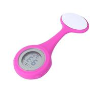 TOGEVAL Reloj De Bolsillo para Enfermeras Rosa Pantalla LCD Accesorio Práctico Colgante para Médicos y Personal Sanitario