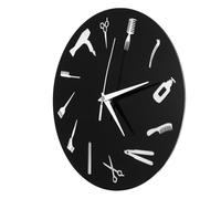 TOGEVAL Reloj de Pared para Peluquería Diseño Moderno y Material Acrílico, Accesorio Decorativo para Barbería y Espacios de Salón de Belleza
