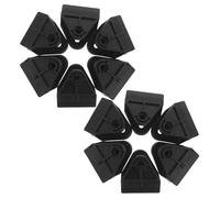 TOGEVAL Reposapiés para Silla de Ruedas Base Tipo U Desmontable de Plástico Resistente, 22 Mm, 10 Unidades, Accesorio de Repuesto para Sillas Médicas y Movilidad Diaria
