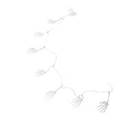 TOGEVAL Reusable Skeleton Hand Wall Hanging Lightweight Creepy Decor For Haunted House and Scary Halloween Party Horror Theme Ornament