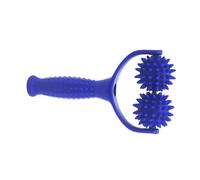 TOGEVAL Rodillo de Masaje Portátil con Púas Forma para Alivio Muscular Profundo Masajeador Manual Compacto para Espalda para Deportistas Trabajadores y Viajeros