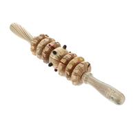 TOGEVAL Rodillo Masajeador Abdominal de Madera de Ruedas Masaje Corporal Completo Estimulador Circulación Alivio Muscular para Casa y Fitness