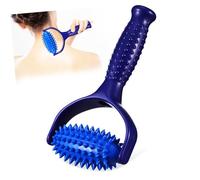 TOGEVAL Rodillo Masajeador Muscular Azul de Abs y Pvc para Espalda y Cuerpo, Relajante y Adecuado para Yoga y Personas Sedentarias