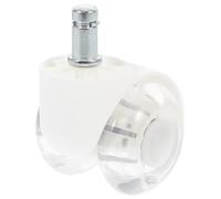 TOGEVAL Rueda Giratoria para Silla de Oficina 2 Pulgadas Doble Rueda Transparente de Poliuretano Resorte Silenciosa Rodamientos Reemplazo para Muebles y Escritorio Uso en Oficina