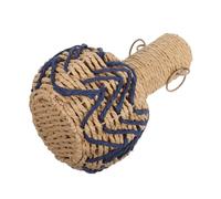 TOGEVAL Rustic Handwoven Paper Rope Vase with Iron Reinforcement Centerpiece Basket For Dried Flowers and Floral Arrangements Multipurpose Decorative Holder For Farmhouse and Vintage Table